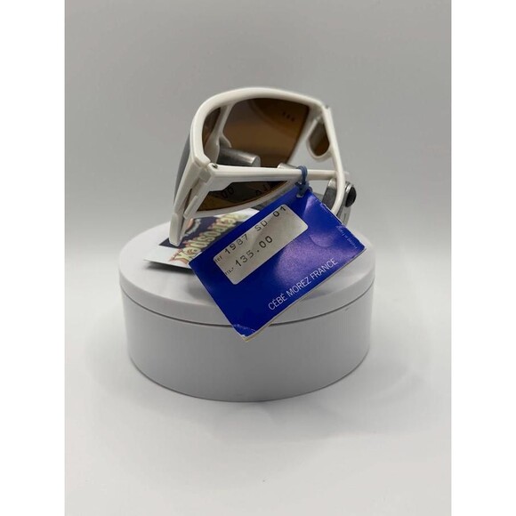 NWT Vintage Cebe Basic Sport Sunglasses | Model 1987 White with Cutouts France - Picture 6 of 10